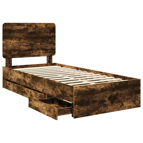 Рамка за легло Димян дъб 100 x 200 cm Инженерна дървесина