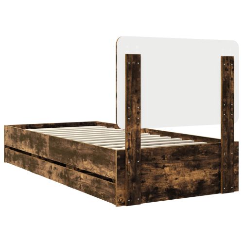 Рамка за легло Димян дъб 90 x 200 cm Инженерна дървесина