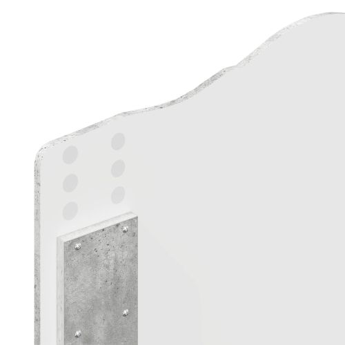 Рамка за легло Циментено сиво 75 x 190 cm Инженерна дървесина