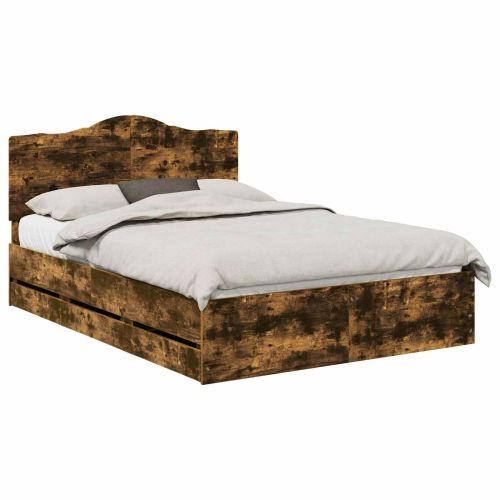 Рамка за легло Димян дъб 160 x 200 cm Инженерна дървесина