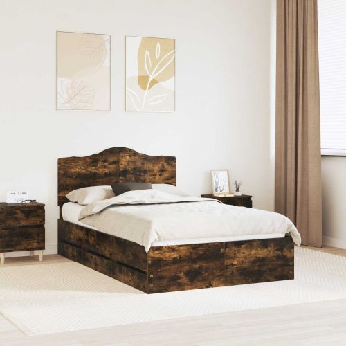 Рамка за легло Димян дъб 120 x 190 cm Инженерна дървесина