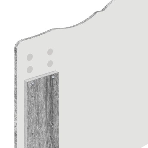 Рамка за легло Сив Сонома 75 x 190 cm Инженерна дървесина