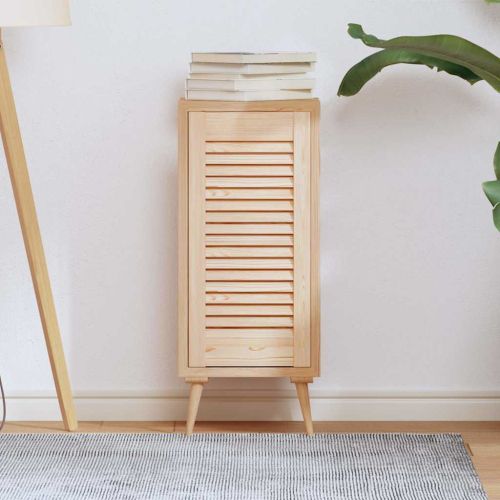 Врата на шкафа с извит дизайн 61,5x29,5cm масивна дървесина бор