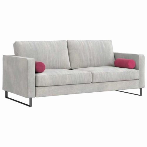 Възглавници валяци 2 pcs Виненочервен Ø 15 x 40 см