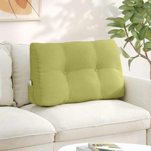 Възглавница за гръб Светло зелено 80 x 24 x 50 см текстил