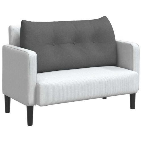 Възглавница за гръб Тъмен сив 100 x 24 x 50 см текстил