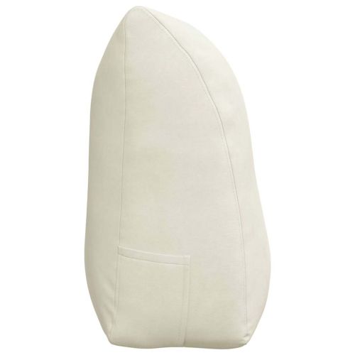 Възглавница за гръб Крем 100 x 24 x 50 см Кадифе