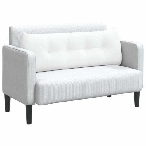 Възглавница за гръб Бяло 140 x 24 x 50 см текстил