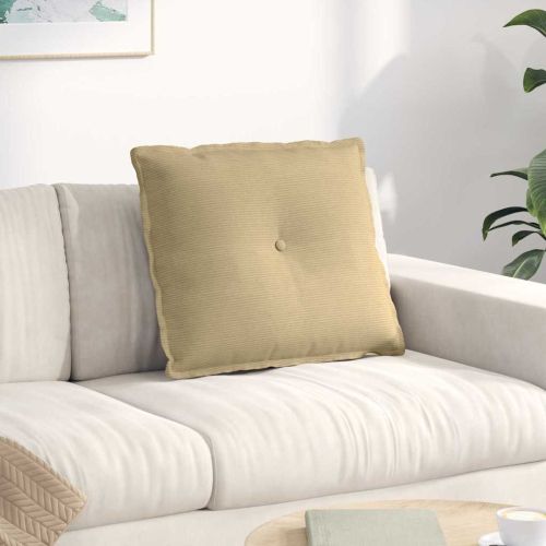 Възглавница за гръб Сивозелен 60 x 50 cm Кордюрова тъкан