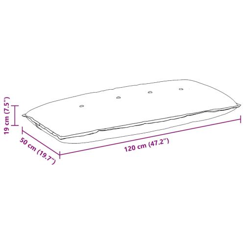 Възглавница за гръб Таупе 120 x 50 cm Микрофибърна тъкан