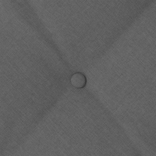 Възглавница за гръб Тъмен сив 200 x 19 x 50 см текстил