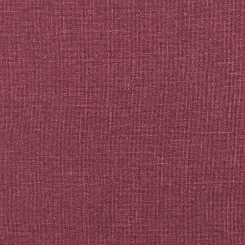 Възглавница за гръб Виненочервен 200 x 19 x 50 см текстил