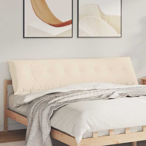 Възглавница за гръб Бежово 200 x 50 см Микрофибърна тъкан