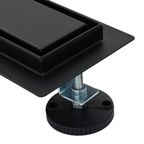 2 в 1 душов дренаж Черно 80 cm Неръждаема стомана 304