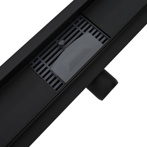 2 в 1 душов дренаж Черно 80 cm Неръждаема стомана 304