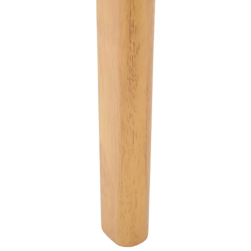 Трапезен стол 2 pcs Естествен Солиден каучуков материал