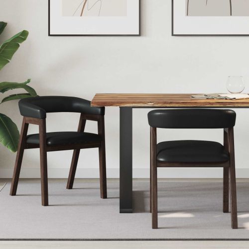 Обедени столове 2 pcs Светло кафяво 54 x 57 x 73 см