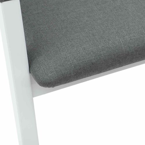 Обедени столове 2 pcs Бяло 54 x 57 x 73 см Солидно гумено дърво