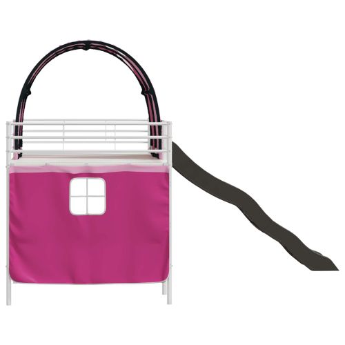 Легло на двуетажно легло за деца Бяло и розово 100 x 200 cm