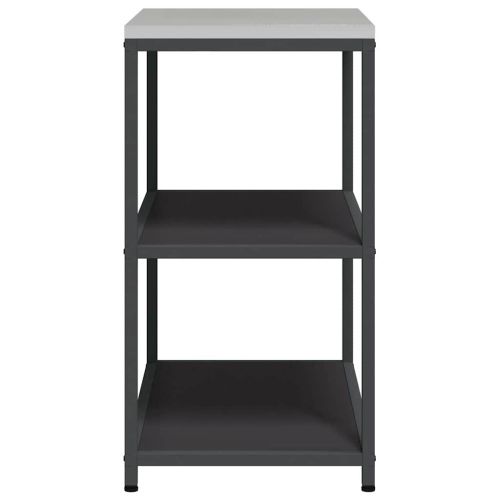 Съхранение в кухнята с рафт Черно 60 x 50 x 92 см Стомана