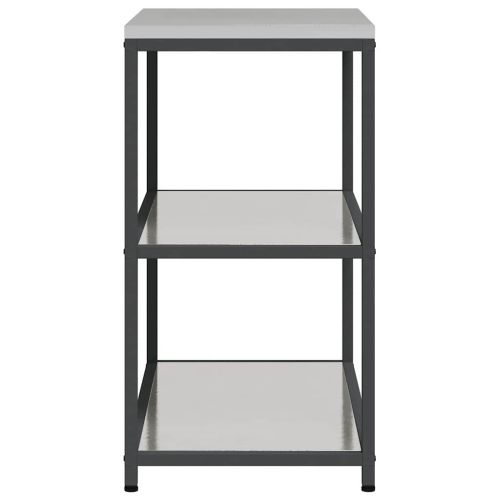 Съхранение в кухнята с рафт Сребрист 60 x 50 x 92 см Стомана