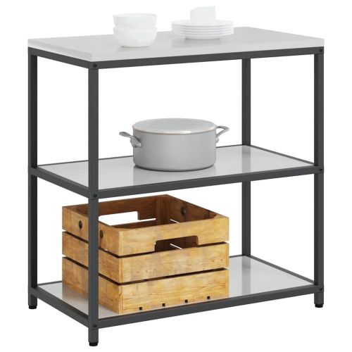 Съхранение в кухнята HATTEM Сребрист 90 x 50 x 92 см Стомана