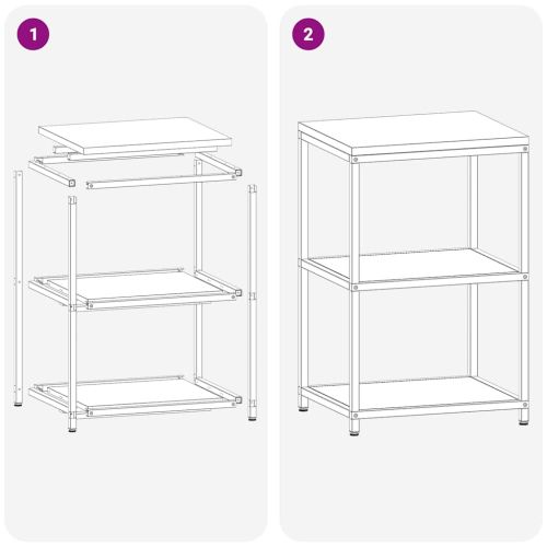 Съхранение в кухнята с рафт Бяло 60 x 50 x 92 см Стомана