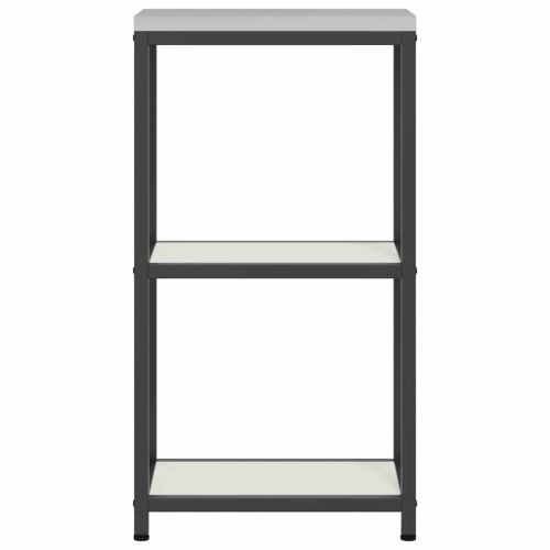 Съхранение в кухнята с рафт Бяло 30 x 50 x 92 см Стомана