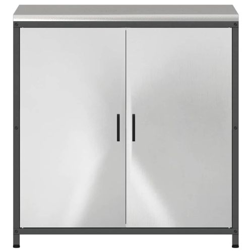Съхранение в кухнята с рафт Сребрист 90 x 50 x 92 см Стомана