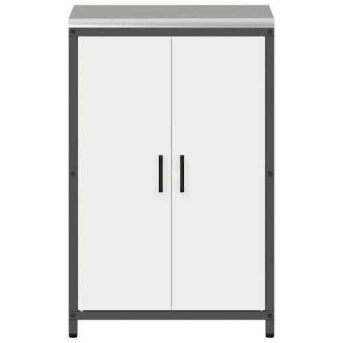 Съхранение в кухнята с рафт Бяло 60 x 50 x 92 см Стомана