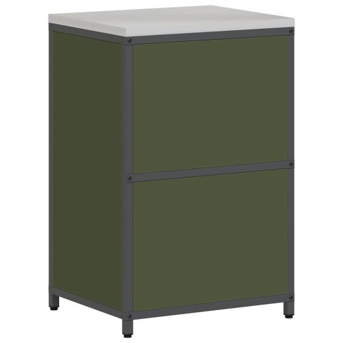 Съхранение в кухнята Маслинено зелено 60 x 50 x 92 см Стомана