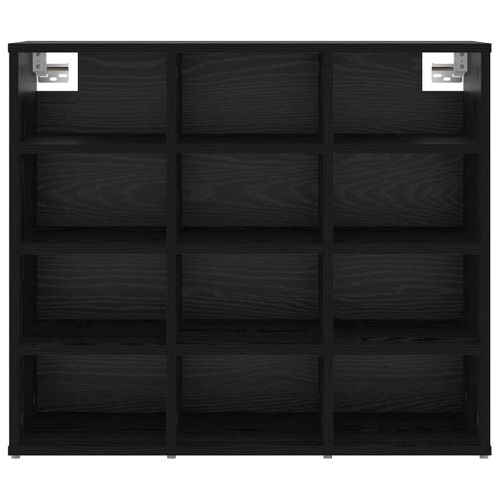 Шкаф за обувки Черния дъб 77,5 x 30 x 67 см Инженерно дърво