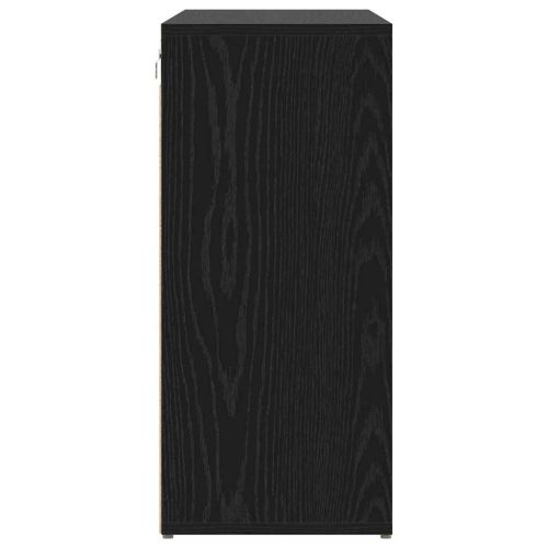 Шкаф за обувки 103 x 30 x 67 см Инженерна дървесина Черен дъб