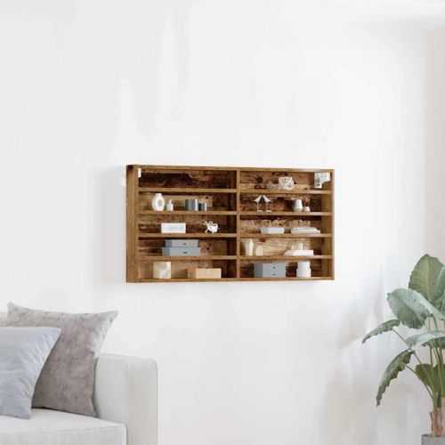 Витрина с рафт Старо дърво 100 x 8,5 x 50 cm Инженерно дърво