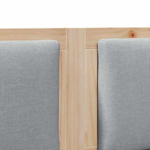 Облегалка за глава Друг Кафяво 140 cm Борово дърво масив