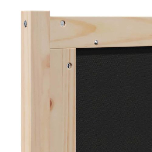 Тапицирана табла с таблото Кафяво 80 cm Солидно борово дърво