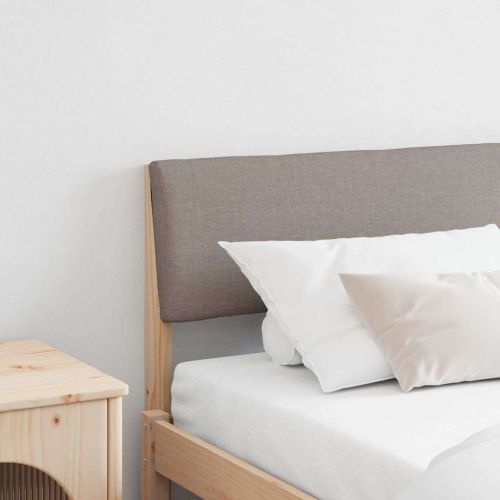 Тапицирана табла Таупе 200 cm Солидно борово дърво