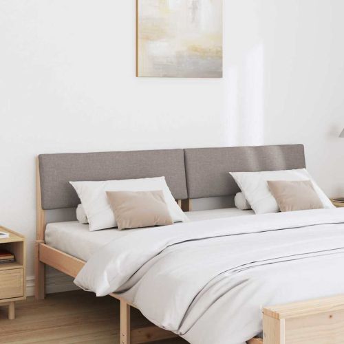 Тапицирана табла Таупе 180 cm Солидно борово дърво