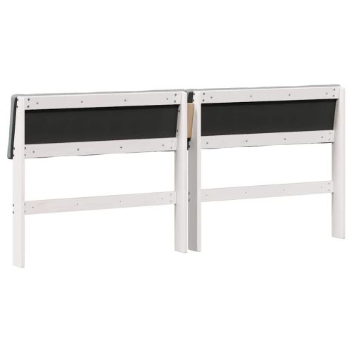 Тапицирана табла Светлосиво 180 cm Солидно борово дърво