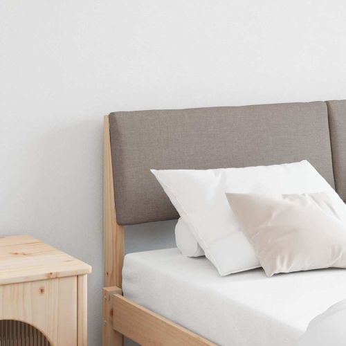 Тапицирана табла Таупе 160 cm Солидно борово дърво