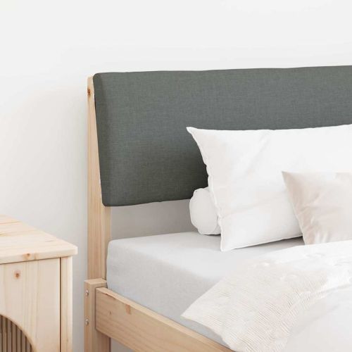 Тапицирана табла Тъмен сив 100 cm Солидно борово дърво