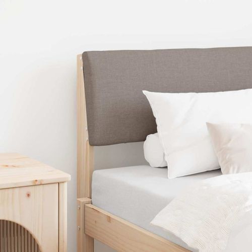 Тапицирана табла Таупе 75 cm Солидно борово дърво