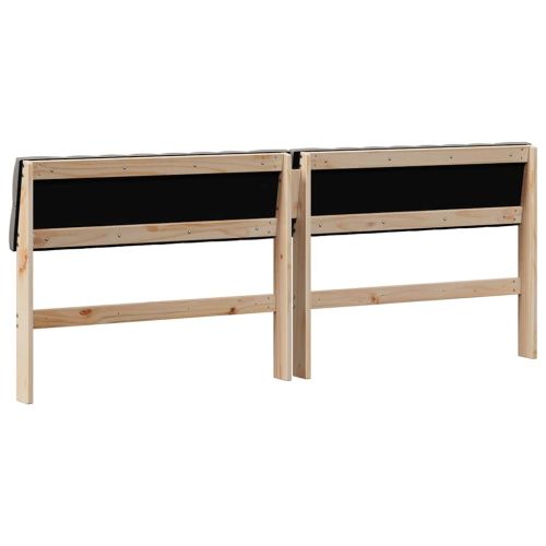 Тапицирана табла Таупе 200 cm Солидно борово дърво