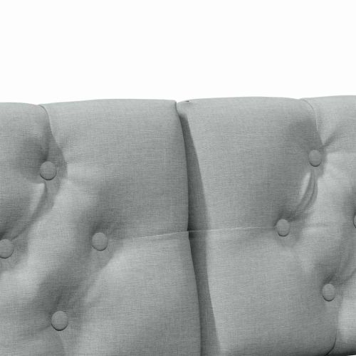 Тапицирана табла Светлосиво 120 cm Солидно борово дърво