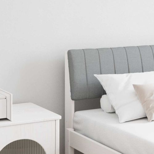 Тапицирана табла Светлосиво 180 cm Солидно борово дърво