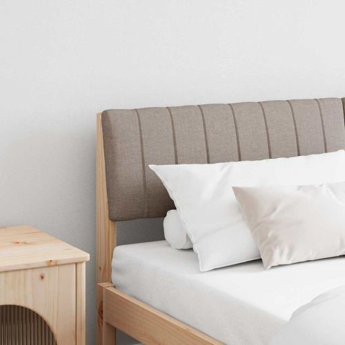 Тапицирана табла Таупе 150 cm Солидно борово дърво