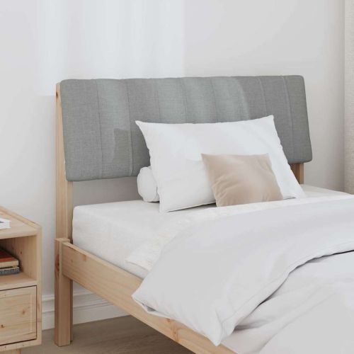 Тапицирана табла Светлосиво 90 cm Солидно борово дърво