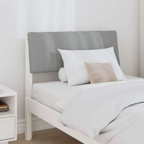 Тапицирана табла Светлосиво 75 cm Солидно борово дърво