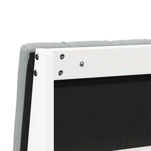 Тапицирана табла Светлосиво 75 cm Солидно борово дърво