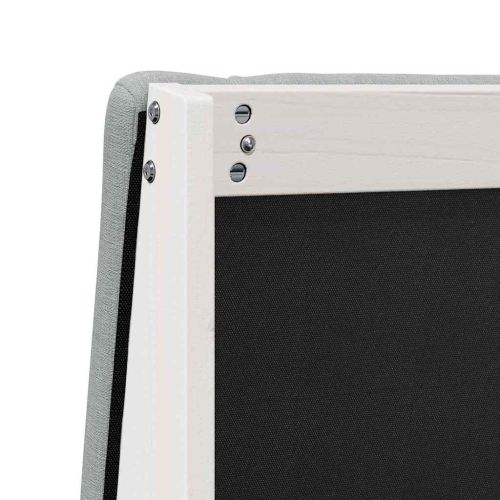 Тапицирана табла Светлосиво 150 cm Солидно борово дърво